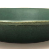 Bennington Potters Vintage Matte Green Shallow Bowl / Pie Pan