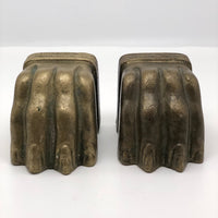 Heavy Brass Lion Claws (Great Bookends!) - A Pair