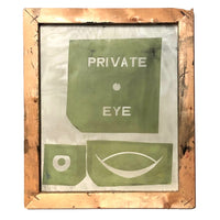 Vintage PRIVATE EYE Silkscreen Printing Screen