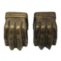 Heavy Brass Lion Claws (Great Bookends!) - A Pair