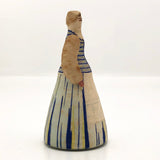 Handmade Papier Mache Russian Folk Doll in Lithuanian Costume