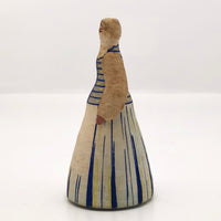Handmade Papier Mache Russian Folk Doll in Lithuanian Costume