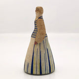 Handmade Papier Mache Russian Folk Doll in Lithuanian Costume