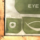 Vintage PRIVATE EYE Silkscreen Printing Screen