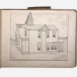 Elton.S. Durkee 1884 Sketchbook Featuring Oregon Estates