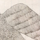 Wonderful Circa 1860s Ink Drawing of Towering Eagle in Period Frame