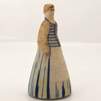 Handmade Papier Mache Russian Folk Doll in Lithuanian Costume