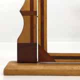 Handmade Wooden Inlay Swinging Tabletop Picture Frames-A Pair