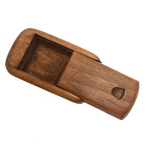 Little Carved Wood Slidetop Box