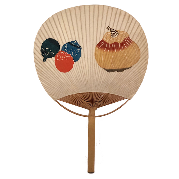 Japanese Vintage Uchiwa Fan, Presumed by Keisuke Serizawa