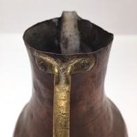 Hand Hammered Copper Pitcher with Gorgeous Patina