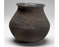 Gorgeous Very Old Corrugated Pottery Pitcher - Presumed Early Anasazi or Mongollan