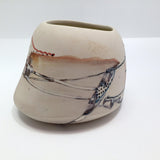 Contemporary Ceramic Vessel / 3 Dimensional Abstract Drawing