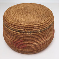 Northwest Coast Salish Lidded Coiled Basket