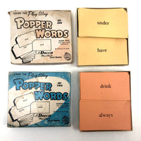 Poetically Inspiring 1953 Popper Words Cards, Sets One and Two