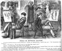 Victorian Era Pen and Ink Punch Magazine Cartoon Drawing